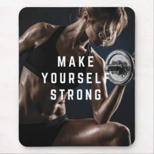 Alfombrilla De Ratón Hazte FUERTE. Motivación del entrenamiento de las 