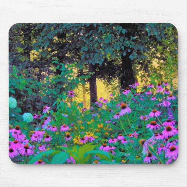 Alfombrilla De Ratón Hazy Morning Sunrise en My Rubio Garden (Frente)