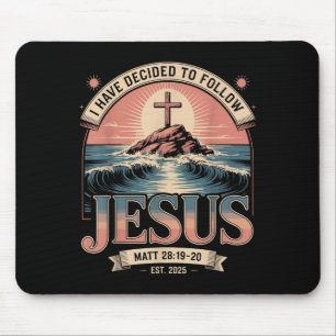 Alfombrilla De Ratón He Decidido Seguir A Jesus Shirt 2025 Bautizado