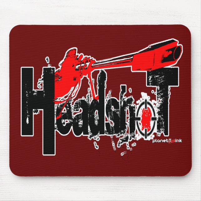 Alfombrilla De Ratón ¡Headshot!  Mousepad (Frente)