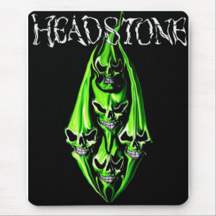 Alfombrilla De Ratón HEADSTONE 5 Mousepad de cráneo verde