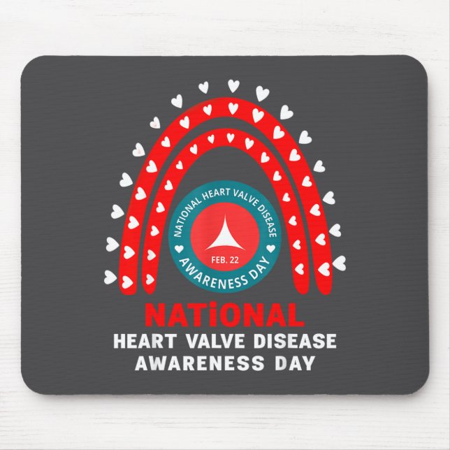 Alfombrilla De Ratón Heart Disease Awareness - Heart Valve Disease Awar (Frente)