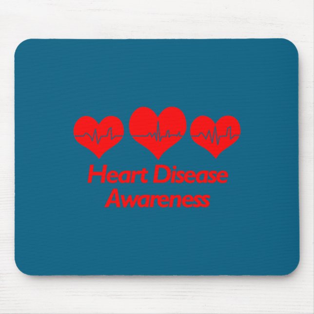 Alfombrilla De Ratón Heart Disease Awareness Shirt - Heart Health  (Frente)