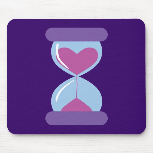Alfombrilla De Ratón Heart Hourglass (Frente)