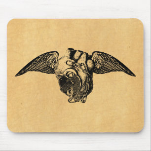 Alfombrilla De Ratón Heart with Locks and Wings
