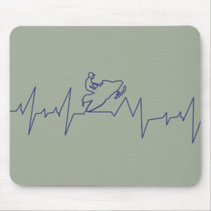 Alfombrilla De Ratón Heartbeat-Snowmobile