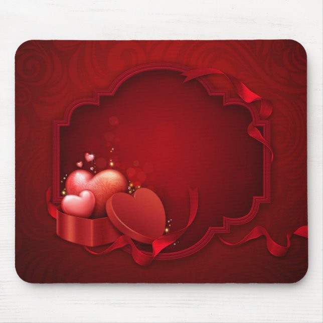 Alfombrilla De Ratón Hearts Mousepad (Frente)