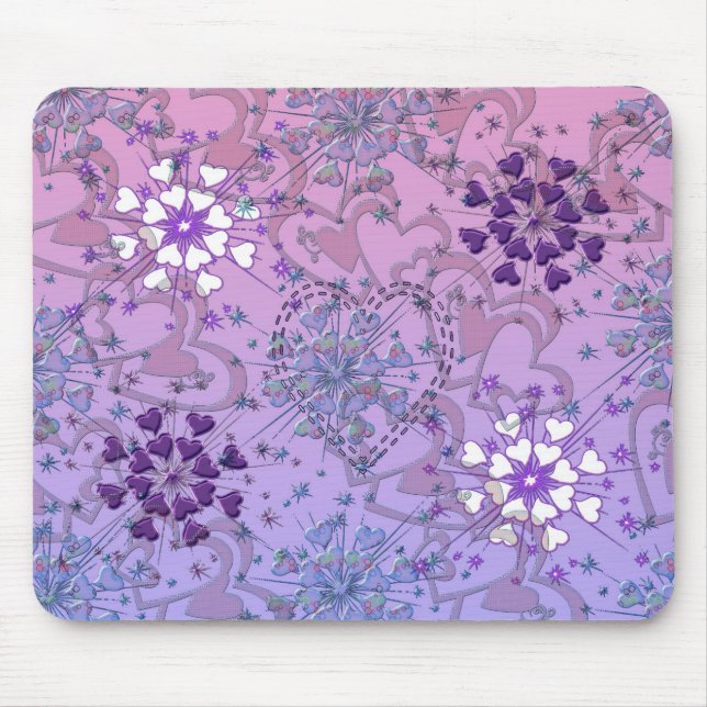 Alfombrilla De Ratón Hearts Mousepad (Frente)