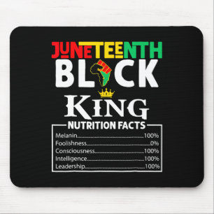 Alfombrilla De Ratón Hechos Nutricionales 1865 Negro Rey Negro