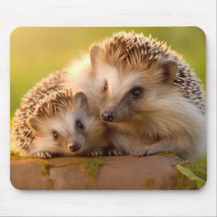 Alfombrilla De Ratón Hedgehog Animal Wild Beauty Freedom Wilderness Art
