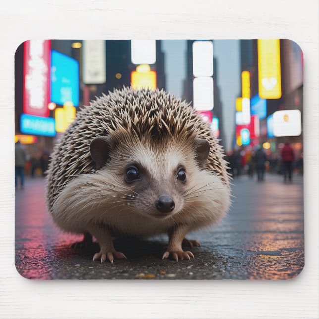 Alfombrilla De Ratón Hedgehog en Times Square (Frente)