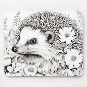 Alfombrilla De Ratón Hedgehog Pacífico Natural Prairie Dibujo