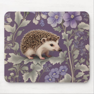 Alfombrilla De Ratón Hedgehog Purple William Morris Inspiró Floral