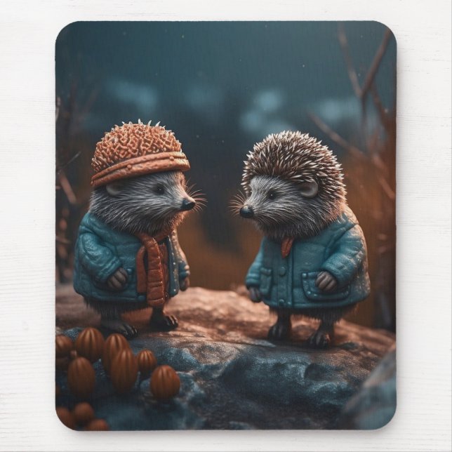 Alfombrilla De Ratón Hedgehogs (Frente)