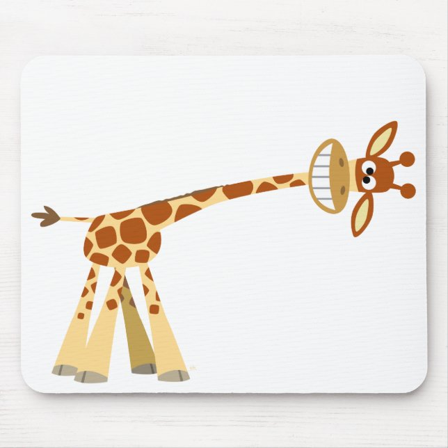 Alfombrilla De Ratón ¡Hee Hee! personalizado giraffe mousepad (Frente)