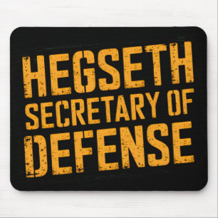 Alfombrilla De Ratón Hegseth Secretaria De Defensa Trump Inauguración D