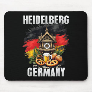 Alfombrilla De Ratón Heidelberg Alemania Souvenir Bandera Alemana Viaje