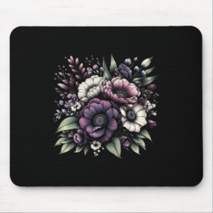 Alfombrilla De Ratón Heimerheimer Pansy Morple Floral Dementia Heimerhe