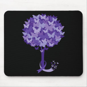 Alfombrilla De Ratón Heimerheimer Pansy Morple Floral Dementia Heimerhe