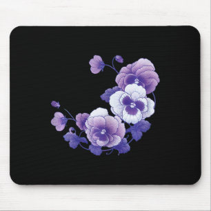 Alfombrilla De Ratón Heimerheimer Púrpura Floral Pansy Heimerheimer Aw