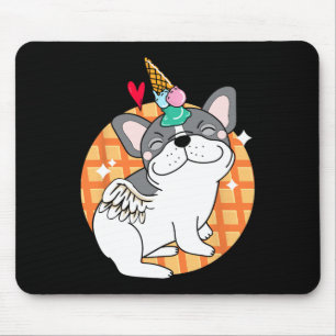 Alfombrilla De Ratón Helado de Bulldog Francés Cumpleaños de Frenchie
