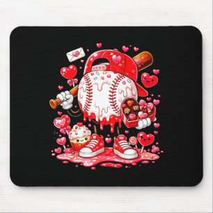 Alfombrilla De Ratón Helado de goteo de béisbol niños jóvenes San Valen