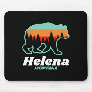 Alfombrilla De Ratón Helena Montana Pescador Esquí Snowboard Bear