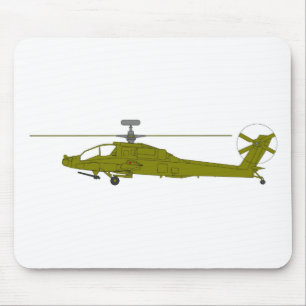 Alfombrilla De Ratón Helicóptero de ataque de AH-64D