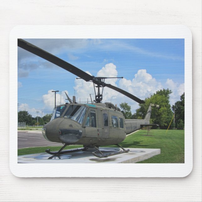 Alfombrilla De Ratón Helicóptero de los militares de Vietnam Uh-1 Huey (Frente)