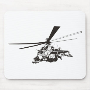 Alfombrilla De Ratón Helicóptero personalizado "Hind"