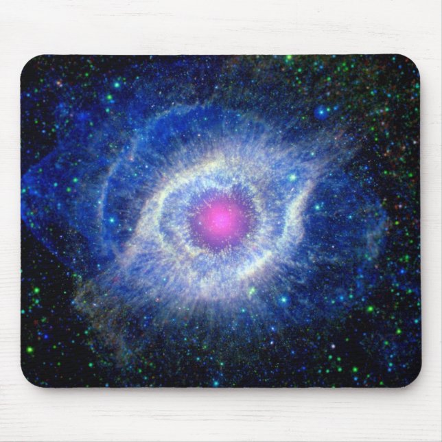 Alfombrilla De Ratón Helix Nebula Ultravioleta Ojo de Dios Foto espacia (Frente)