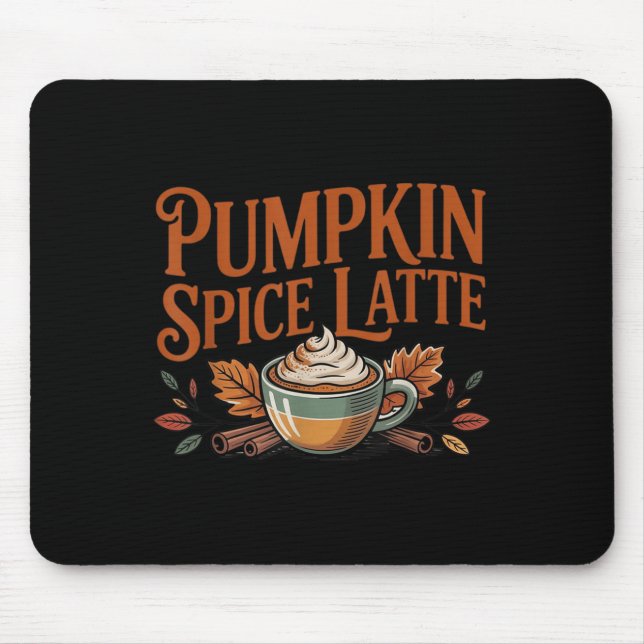 Alfombrilla De Ratón Hello Pumpkin Latte Sce Coffee Love Fall Season  (Frente)