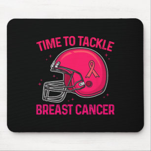 Alfombrilla De Ratón Helmet Cinta rosa de pie para detectar el cáncer d