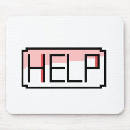 Alfombrilla De Ratón Help! Retro RPG Chat Box Pixel Design