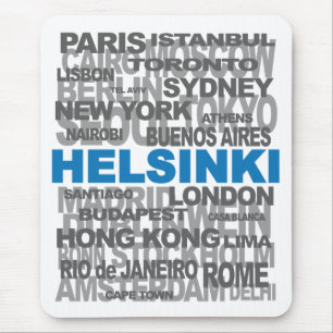 Alfombrilla De Ratón HELSINKI y otras ciudades