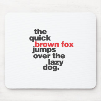Alfombrilla De Ratón helvetica-quickbrownfox.ai