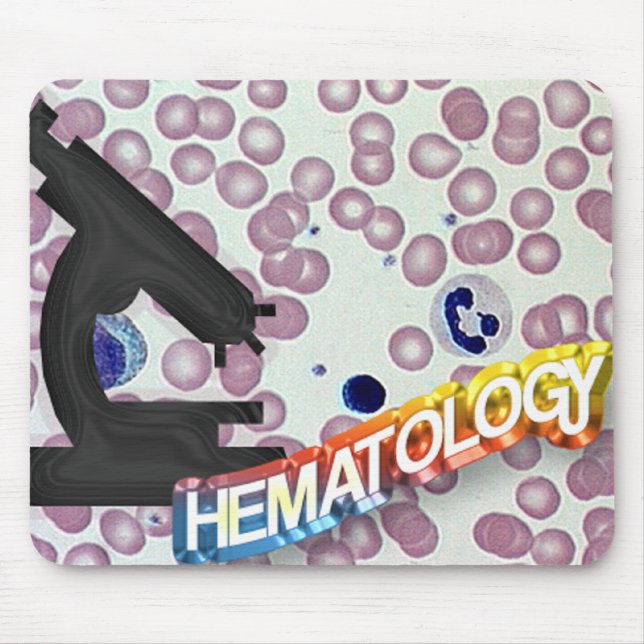 Alfombrilla De Ratón HEMATOLOGÍA - tecnología médica - laboratorio (Frente)