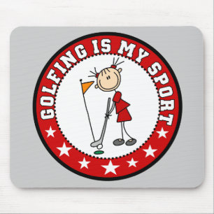 Alfombrilla De Ratón Hembra Golfing mi deporte Mousepad