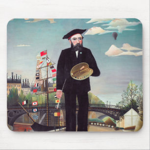 Alfombrilla De Ratón Henri Rousseau - Autorretrato-Paisaje