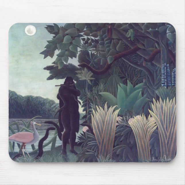 Alfombrilla De Ratón Henri Rousseau - El encantador de serpientes (Frente)