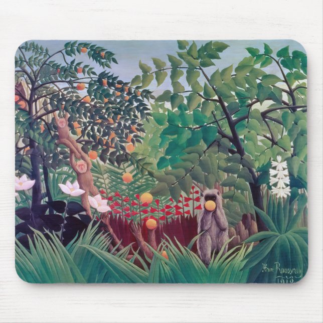 Alfombrilla De Ratón Henri Rousseau - Exotic Landscape (Frente)