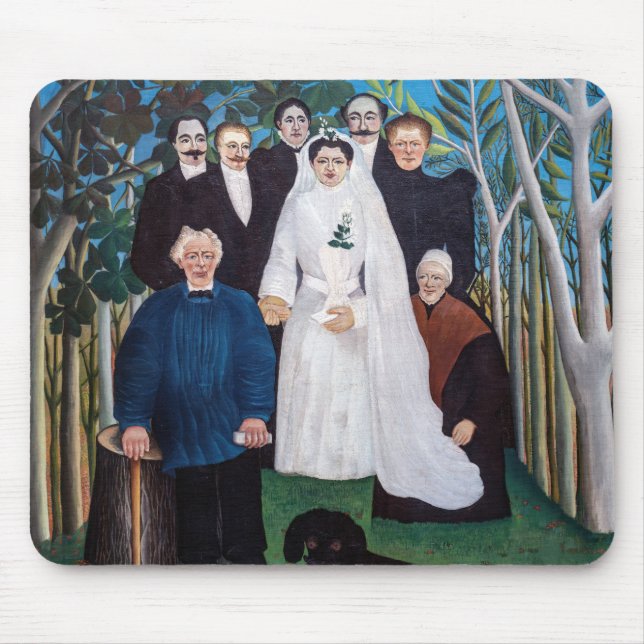 Alfombrilla De Ratón Henri Rousseau - La fiesta de la boda (Frente)
