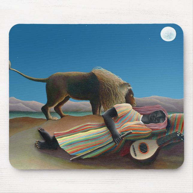 Alfombrilla De Ratón Henri Rousseau - La gitana dormida (Frente)