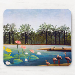 Alfombrilla De Ratón Henri Rousseau - Los flamencos