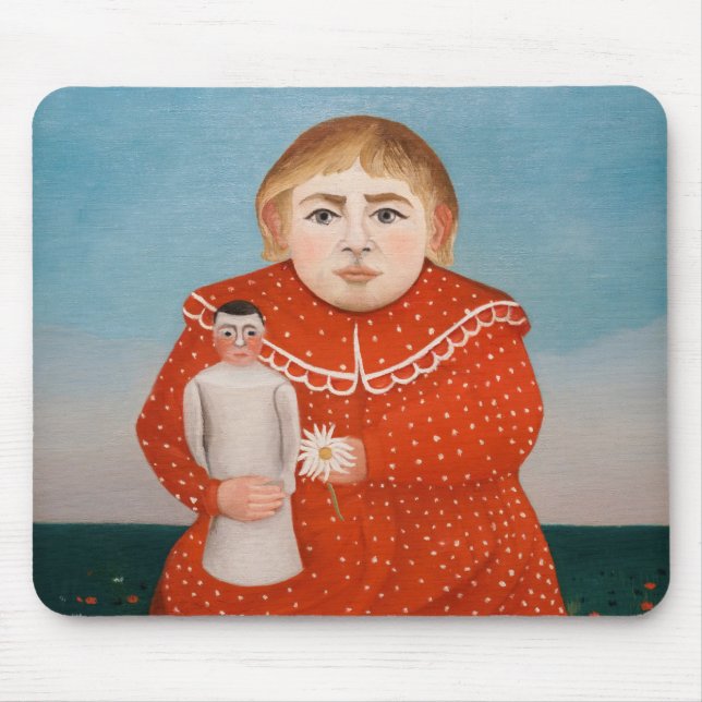 Alfombrilla De Ratón Henri Rousseau - Niño con muñeca (Frente)