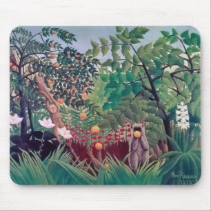 Alfombrilla De Ratón Henri Rousseau - Paisaje exótico