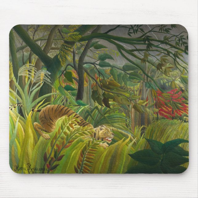 Alfombrilla De Ratón Henri Rousseau - ¡Sorprendido! (Frente)
