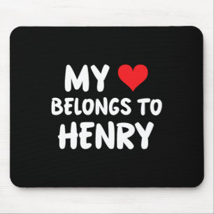 Alfombrilla De Ratón Henry - Mi corazón pertenece a Henry - Amor 