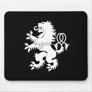 Alfombrilla De Ratón Heráldica desenfrenada cruzada Mousepad del león
