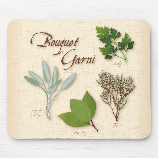 Alfombrilla De Ratón Herb Bouquet Mouse Pad (Frente)